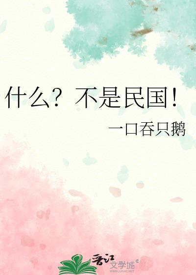 什么?不是民国!作者 一口吞只鹅